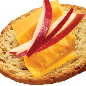 Image of Cheddar Cheese and Apple