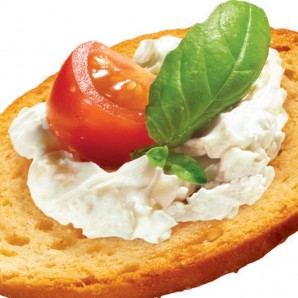 Image of Cream Cheese with Tomato and Basil Recipe